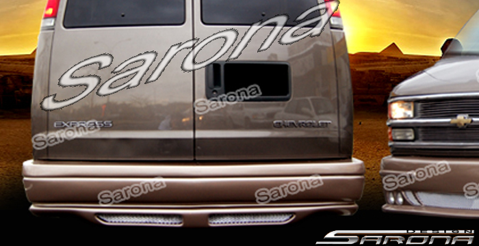 Custom Chevy Express Van  Rear Bumper (1996 - 2024) - $650.00 (Part #CH-012-RB)